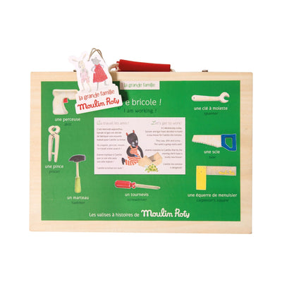 MOULIN ROTY - Houten gereedschapskoffer "La Grande Famille" 3+ - Le CirQue Kidsconceptstore 