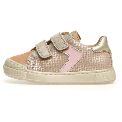 NATURINO - Clarendon Suede Glitter Cipria/Taupe/Platinium - Le CirQue Kidsconceptstore 