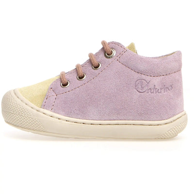 NATURINO - Cocoon Suede Bone Lilac/Paglia/Rose - Le CirQue Kidsconceptstore 