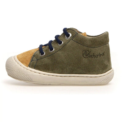 NATURINO - Cocoon Suede Bone Militaire/Zucca/Navy - Le CirQue Kidsconceptstore 