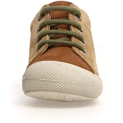NATURINO - Cocoon Suede Bone Sand/Brown/Miliatire - Le CirQue Kidsconceptstore 