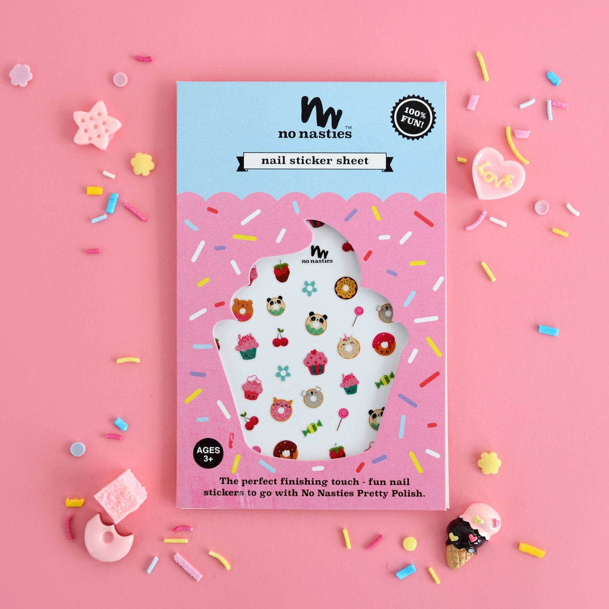 NO NASTIES KIDS | Nagelstickers Cupcake & Donut - Le CirQue Conceptstore