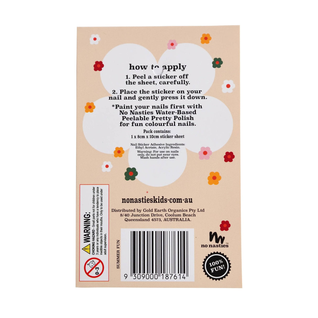 NO NASTIES KIDS | Nagelstickers Summer - Le CirQue Conceptstore