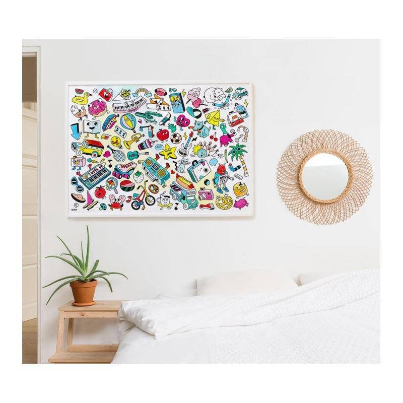OMY - Kleurposter Baby Pop Art (70cm x 100 cm) 3+ - Le CirQue Kidsconceptstore 