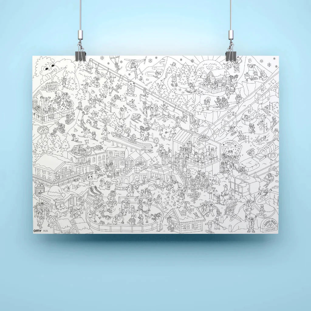 OMY - Kleurposter I ❤️ Winter (70 cm x 100 cm) 6+ - Le CirQue Kidsconceptstore 