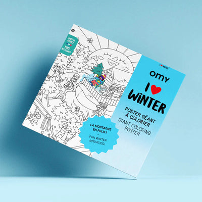 OMY - Kleurposter I ❤️ Winter (70 cm x 100 cm) 6+ - Le CirQue Kidsconceptstore 