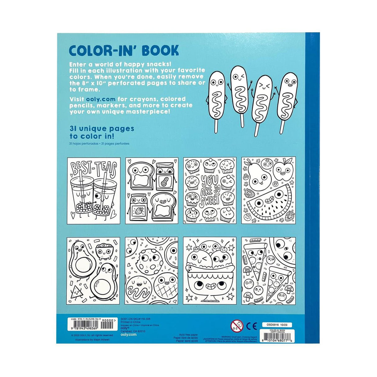 OOLY | Kleurboek | Happy Snack 3+ - Le CirQue Conceptstore