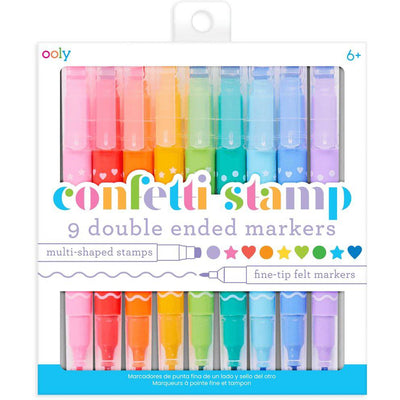 OOLY - Confetti Stamp Double-Ended Markers - Le CirQue Kidsconceptstore 