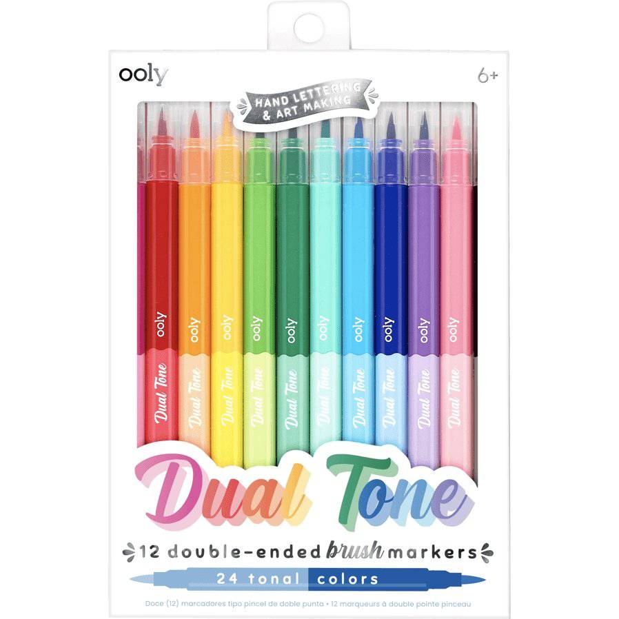 OOLY - Dual Tone Double Ended Brush Marker - Le CirQue Kidsconceptstore 