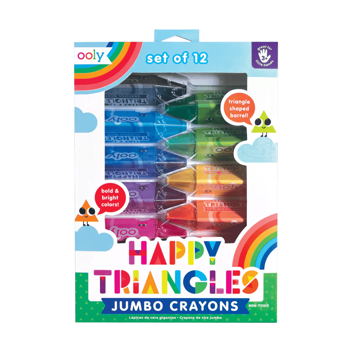OOLY | Kleurpotloden | Happy Triangles Jumbo 3+ - Le CirQue Conceptstore