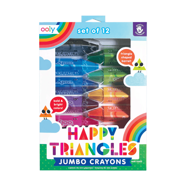 OOLY | Kleurpotloden | Happy Triangles Jumbo 3+ - Le CirQue Conceptstore