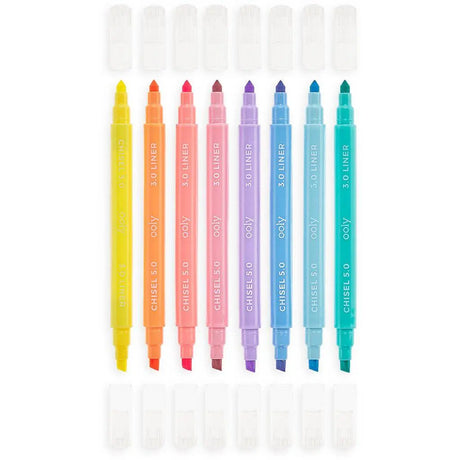 OOLY | Schrijfgerei | Pastel Liners Dual Tip Markers 6+ - Le CirQue Conceptstore