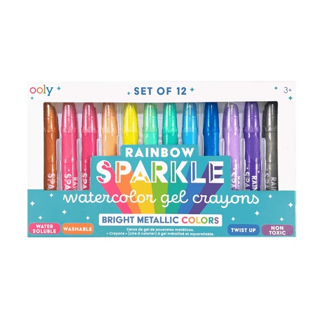 OOLY | Verf | Rainbow Sparkle Metallic Watercolor Gel Crayons 3+ - Le CirQue Conceptstore