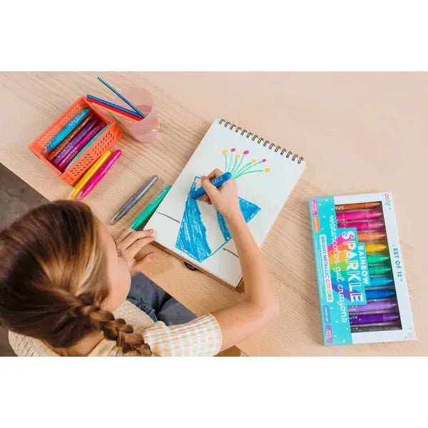 OOLY | Verf | Rainbow Sparkle Metallic Watercolor Gel Crayons 3+ - Le CirQue Conceptstore