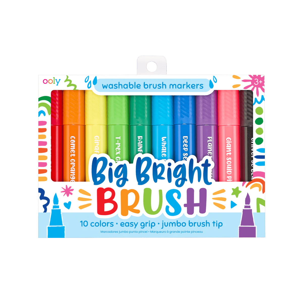 OOLY | Viltstiften | Big Bright Brush Markers 3+ - Le CirQue Conceptstore