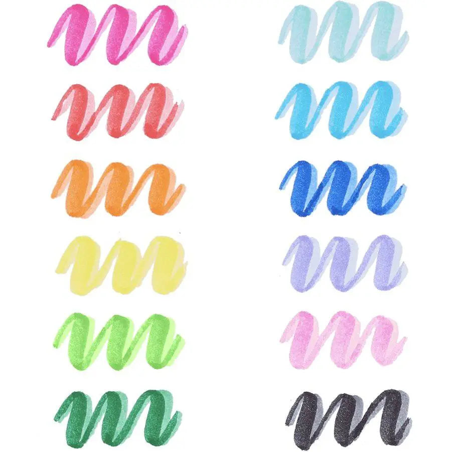 OOLY | Viltstiften | Dual Tone Double Ended Brush Marker 6+ - Le CirQue Conceptstore