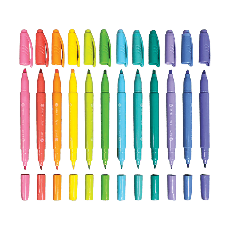 OOLY | Viltstiften | Pastel Hues Dual Tip Markers 6+ - Le CirQue Conceptstore