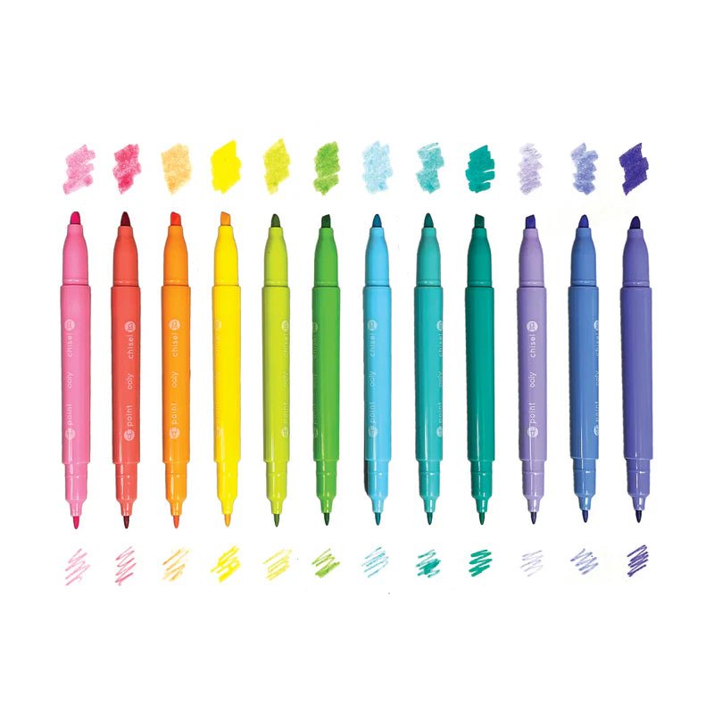 OOLY | Viltstiften | Pastel Hues Dual Tip Markers 6+ - Le CirQue Conceptstore