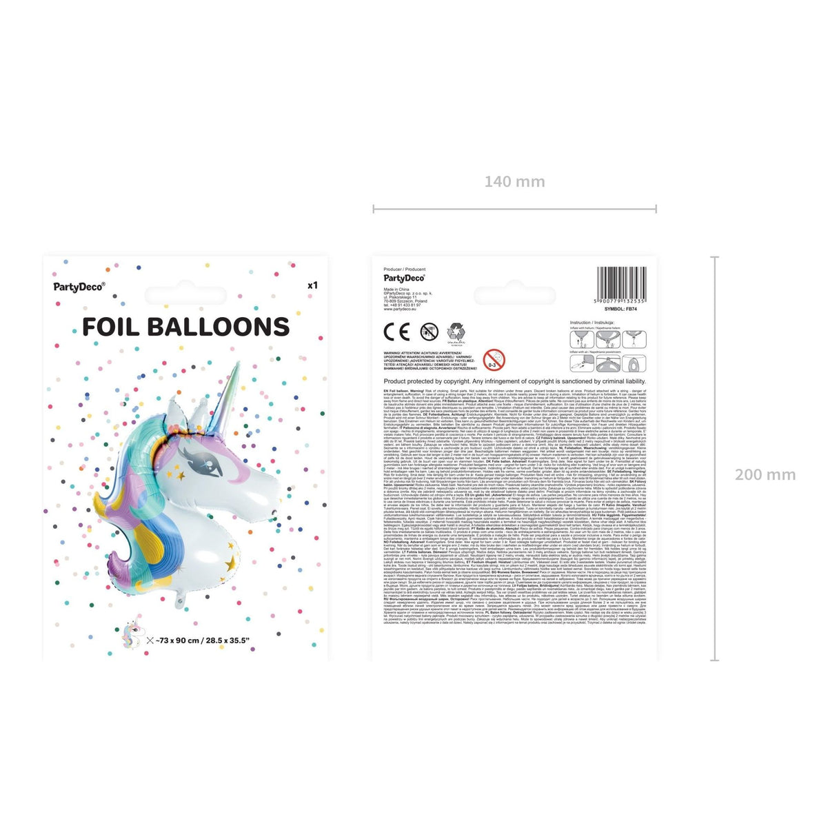 PARTY DECO | Folie Ballon | Eenhoorn - Le CirQue Conceptstore
