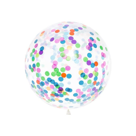 PARTY DECO | Folie Ballon | Transparant Confetti XL - Le CirQue Conceptstore