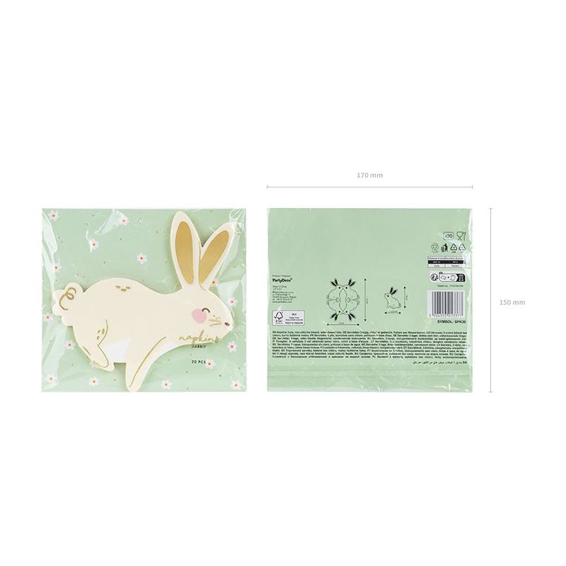 PARTY DECO | Servietten | Bunny - Le CirQue Conceptstore