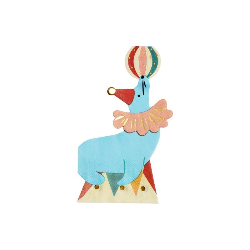 PARTY DECO | Servietten | Circus Zeehond - Le CirQue Conceptstore