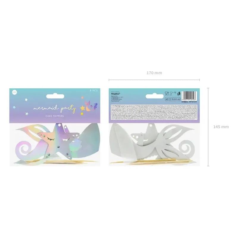 PARTY DECO | Slinger | Taarttoppers Mermaid - Le CirQue Conceptstore