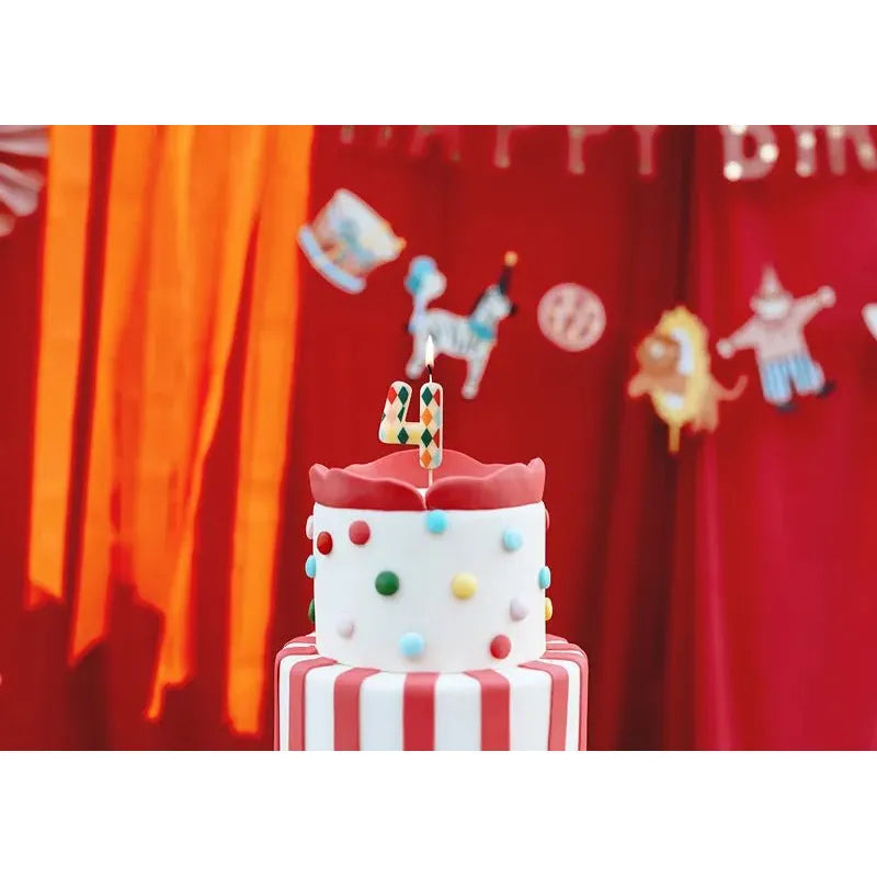 PARTY DECO | Verjaardagskaarsen | Cijfer 4 - Le CirQue Conceptstore