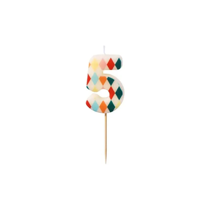 PARTY DECO | Verjaardagskaarsen | Cijfer 5 - Le CirQue Conceptstore