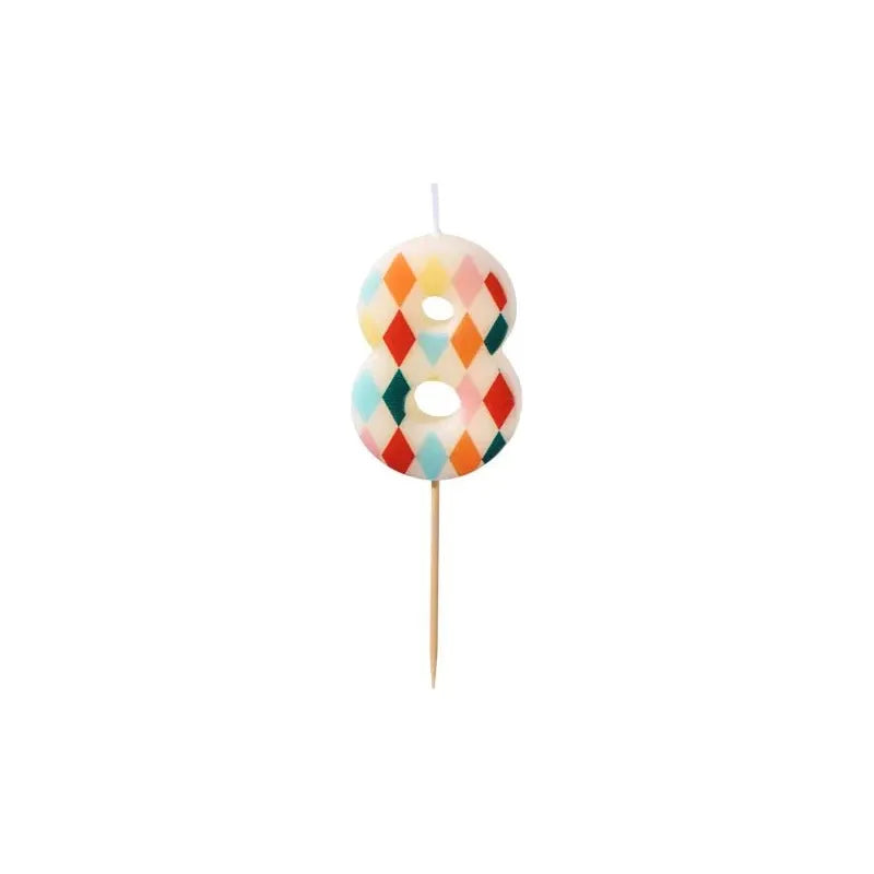 PARTY DECO | Verjaardagskaarsen | Cijfer 8 - Le CirQue Conceptstore