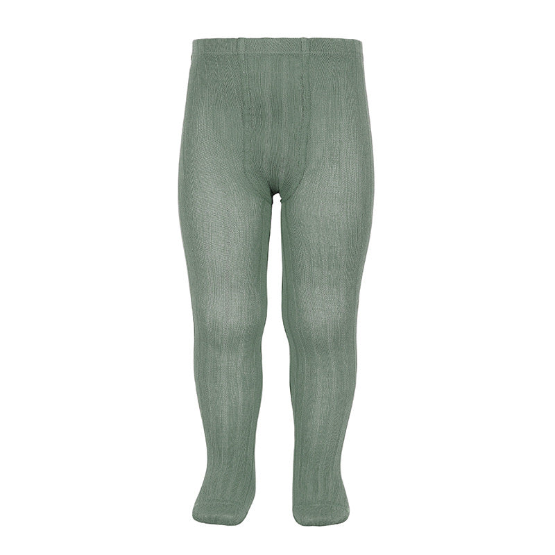 CONDOR -  Kousenbroek Ribbed - Sage (Color 718) - Le CirQue Kidsconceptstore 