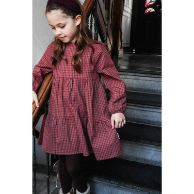 PETIT BLUSH - Dress - Check Button - Le CirQue Kidsconceptstore 