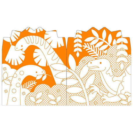 PETIT COLLAGE - Kleurboek Met Stickers "Dino's" 4+ - Le CirQue Conceptstore