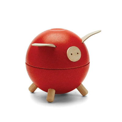PLANTOYS - Spaarpot - Piggy Red - Le CirQue Kidsconceptstore 