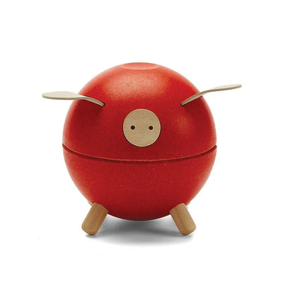 PLANTOYS - Spaarpot - Piggy Red - Le CirQue Kidsconceptstore 