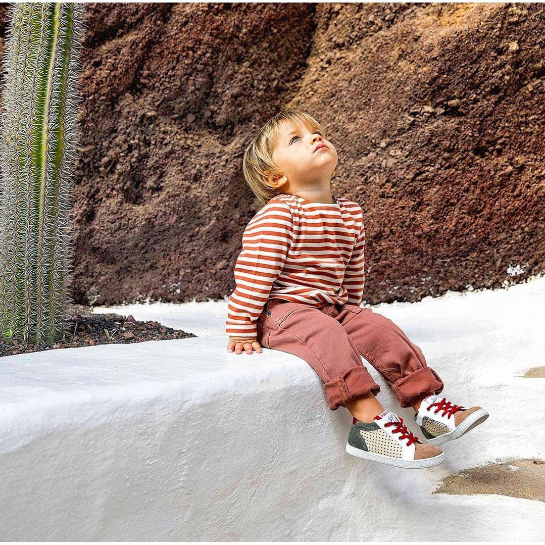 POM D'API - Mousse Zip Beige/Bordeau - Le CirQue Kidsconceptstore 