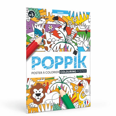 POPPIK - Colouring Poster "Animals" 5+ - Le CirQue Kidsconceptstore 