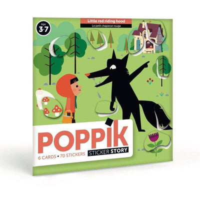 POPPIK - First Stickers "Red Riding Hood" 3+ - Le CirQue Kidsconceptstore 