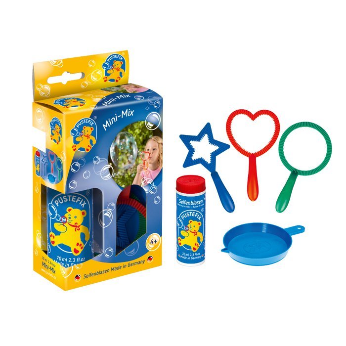 PUSTEFIX - Bellenblaas Mini Mix (Inhoud 70ml) 4+ - Le CirQue Conceptstore