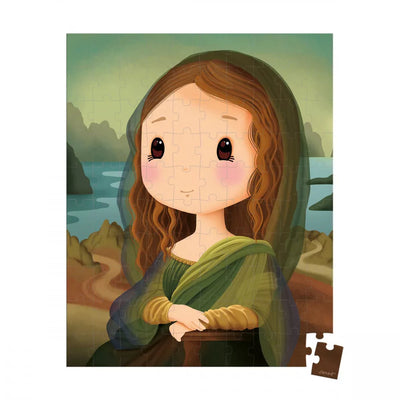 JANOD - Puzzel - Mona Lisa by Da Vinci (100stuks) 6+ - Le CirQue Kidsconceptstore 