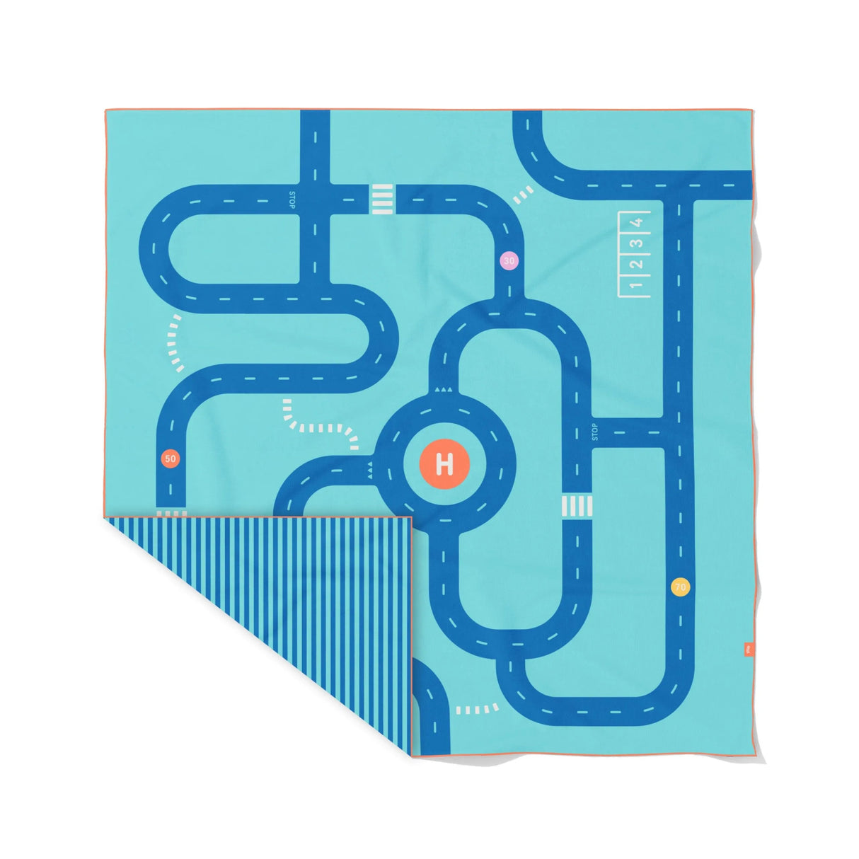 QUUT | 2 in 1 Strandlaken XL | On The Road | Blue - Le CirQue Conceptstore