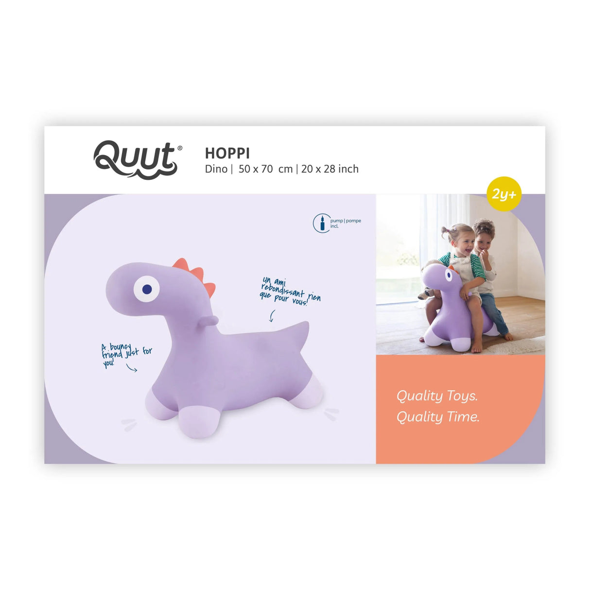 QUUT | Hoppi Bouncing Dino | Lavender 2+ - Le CirQue Conceptstore