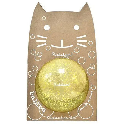 RATATAM - Ballen - Glitter Yellow Ø 10cm - Le CirQue Kidsconceptstore 