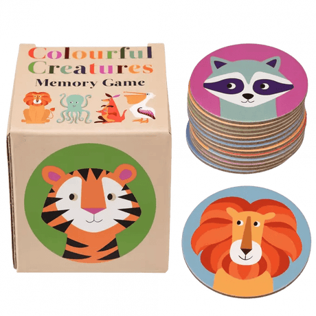 REX LONDON - Colourful Creatures Memory (12x2) 3+ - Le CirQue Conceptstore