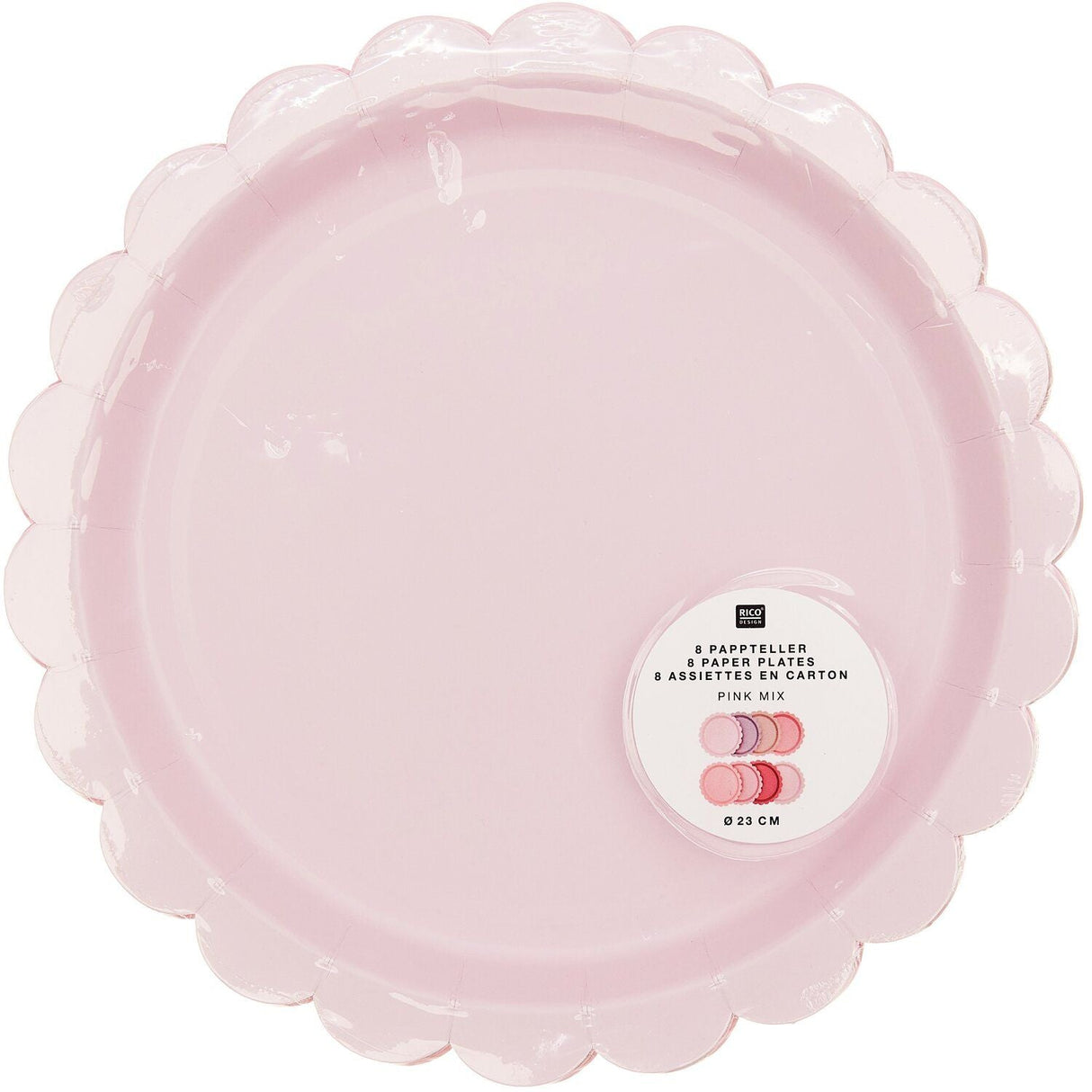 RICO DESIGN | Kartonnen Bordjes | Pink - Le CirQue Conceptstore