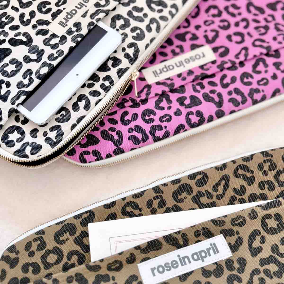 ROSE IN APRIL | Laptophoes | Octave Leopard greige - Le CirQue Conceptstore