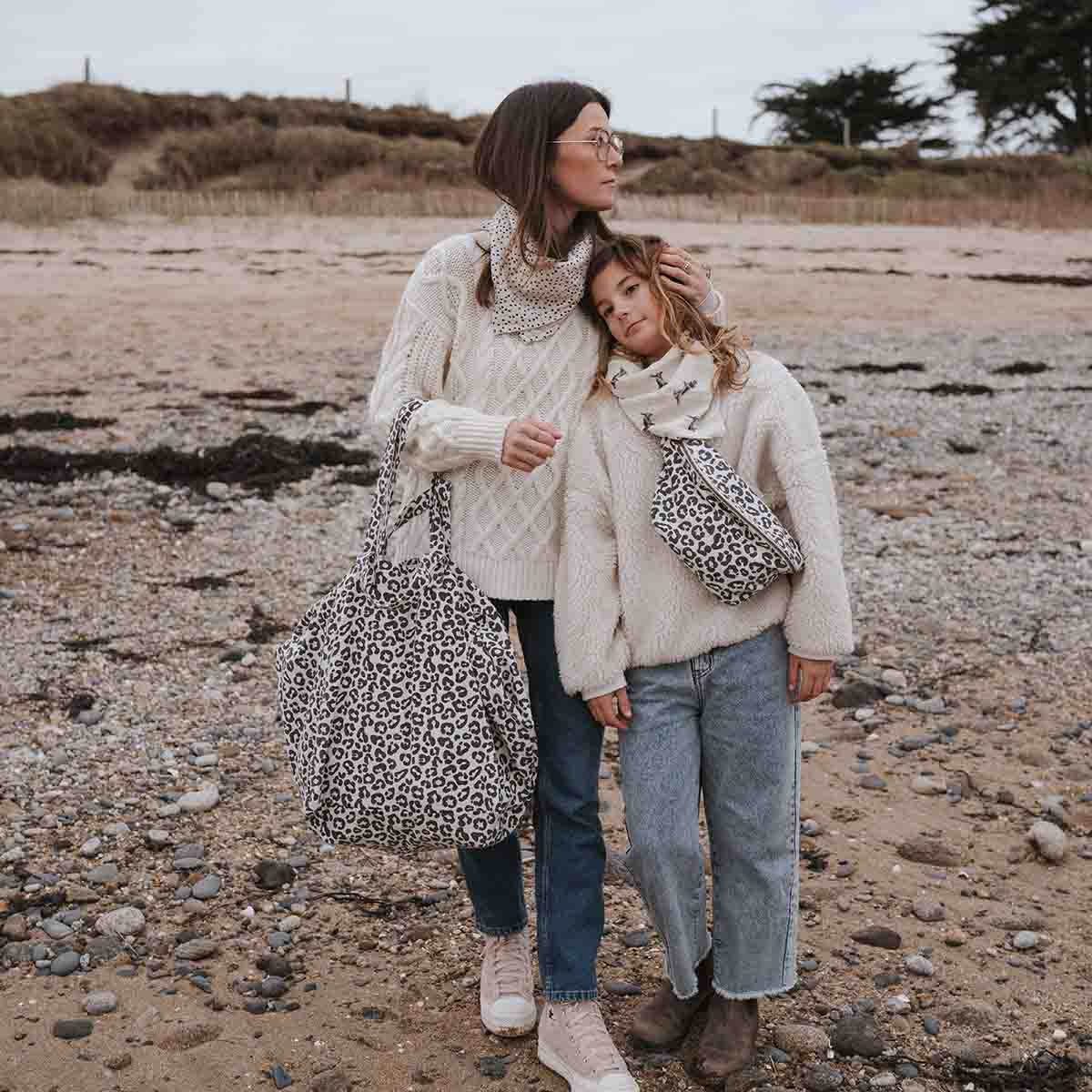 ROSE IN APRIL |Totebag XL | Elisa Leopard Greige - Le CirQue Conceptstore