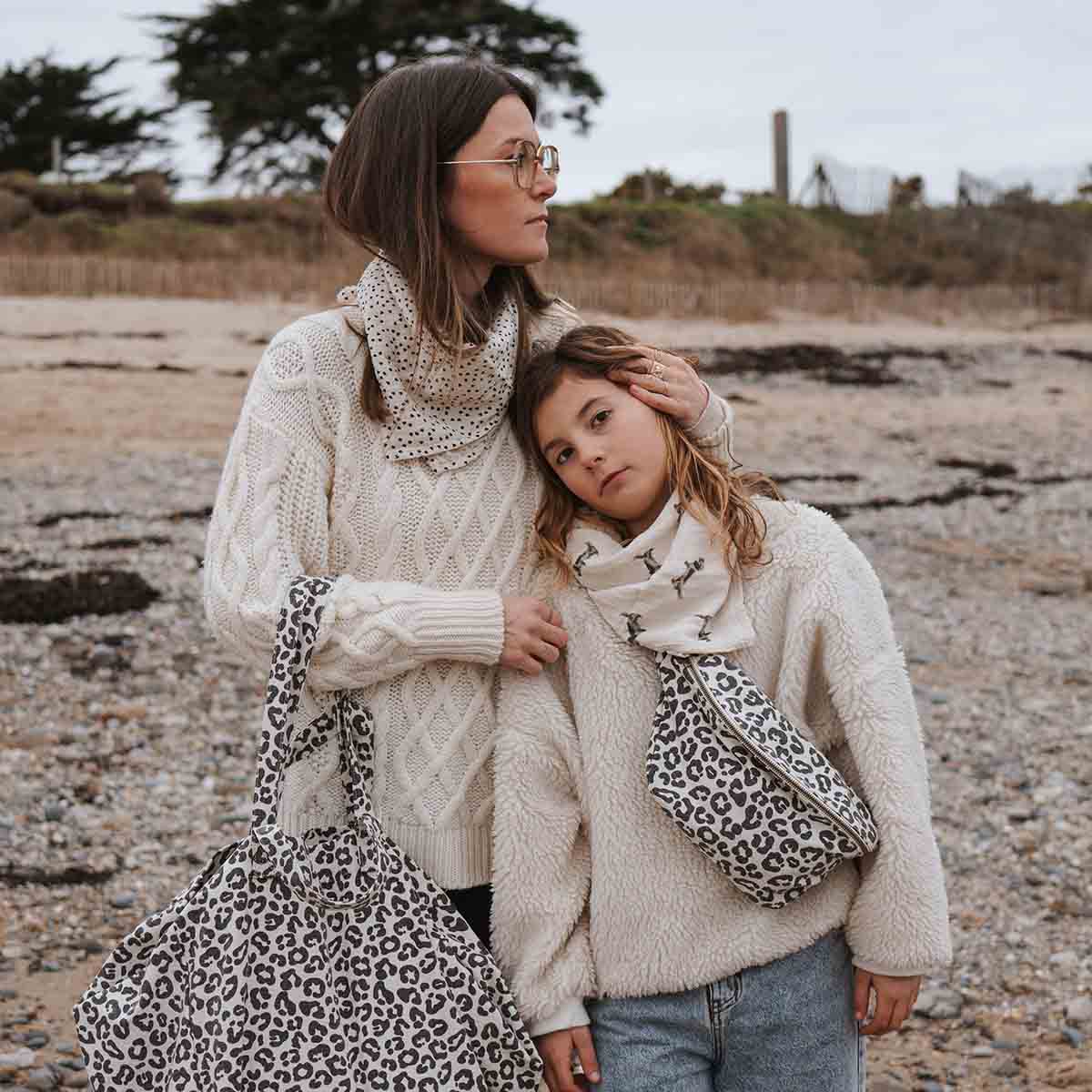 ROSE IN APRIL |Totebag XL | Elisa Leopard Greige - Le CirQue Conceptstore