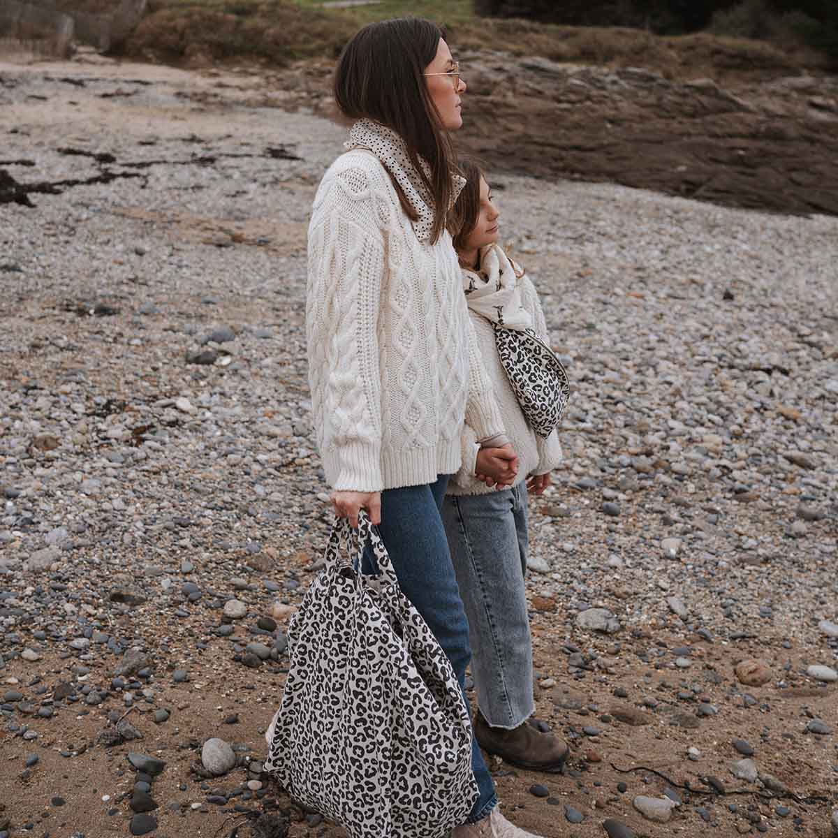 ROSE IN APRIL |Totebag XL | Elisa Leopard Greige - Le CirQue Conceptstore