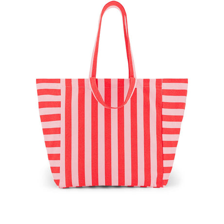 ROSE IN APRIL | Totebag XL | Elisa Tomato/Candy Pink Stripes - Le CirQue Conceptstore